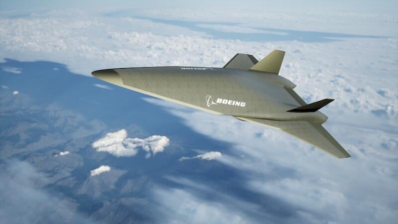 boeing high-supersonic aircraft concept illustration