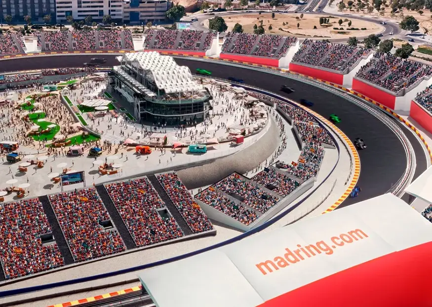 A rendering of the Madring circuit.