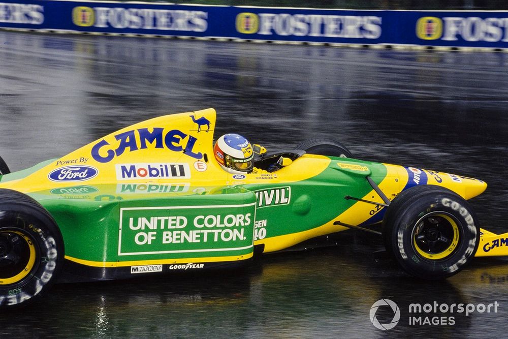 Schumacher began laying down his legendary status in his first full F1 season