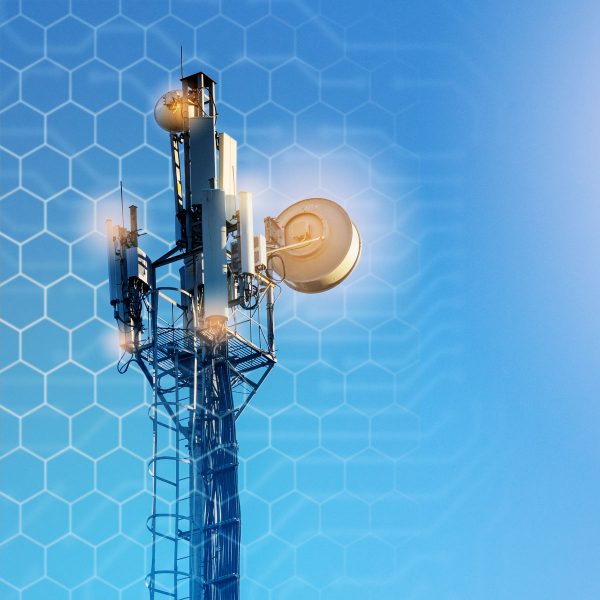 concept of wireless radio Internet. 5G mobile technologies.