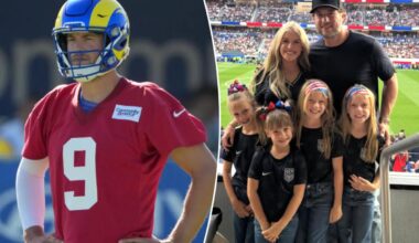 Matthew Stafford's wife shares sad family photo before Rams camp