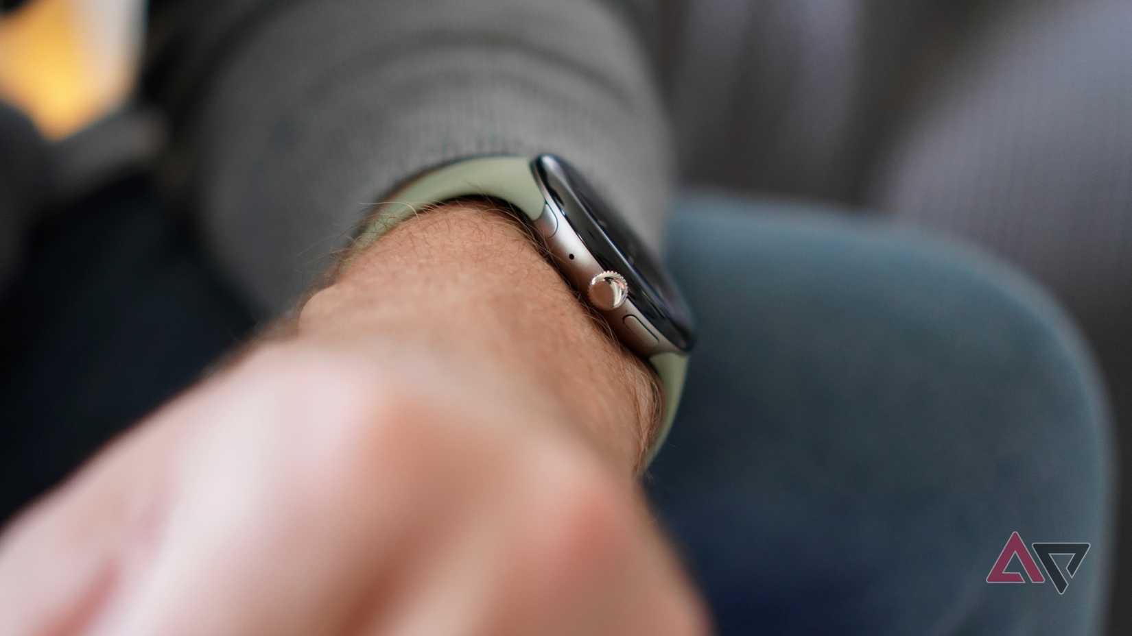 A person wearing the Google Pixel Watch 5