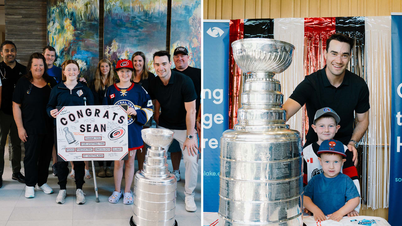 Walker brings Stanley Cup to pediatric unit at Ontario hospital