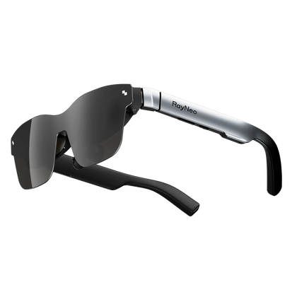 The RayNeo Air 2s AR Glasses in a transparent render.