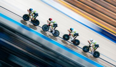 ARA Australian Cycling Team athlete in the women's sprint event.