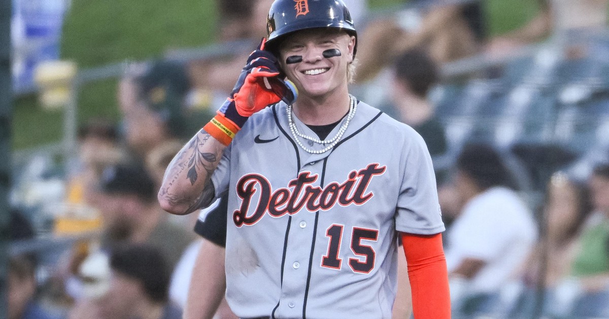 Max Clark makes quite a splash in his major-league debut
