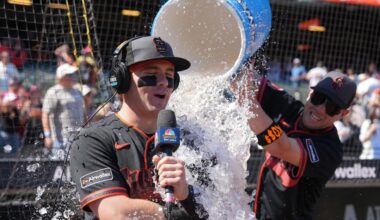 MLB scores: Drew Gilbert’s three-hits leads Giants to 7-1 win
