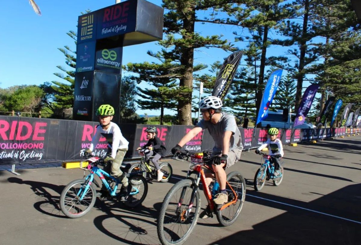 Ride Wollongong Festival of Cycling family
