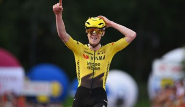 Louis Barre (Visma - Lease a Bike) wins stage 6 of the 2026 Tour de Pologne in Bukowina Tatrzanska. (Photo by Luc Claessen/Getty Images)