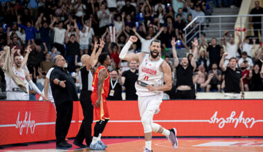Georgia's showmen: Shengelia, Bitadze impress in home win | FIBA Basketball