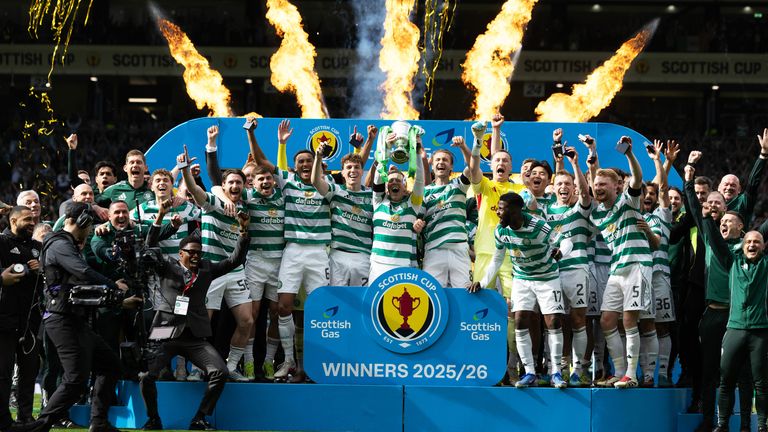 Celtic went on to win the Scottish Cup last season