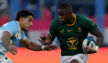 Argentina 10-17 South Africa: Springboks win Buenos Aires thriller but Siya Kolisi suffers injury ahead of New Zealand series | Rugby Union News