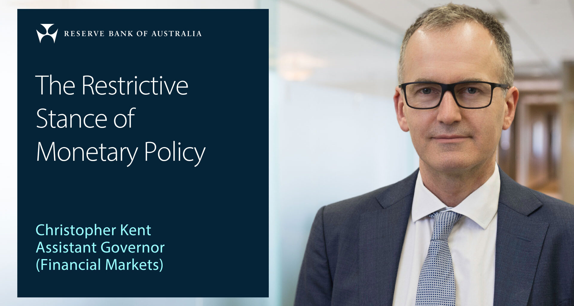 The Restrictive Stance of Monetary Policy | Speeches