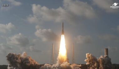 Powerful Ariane 6 rocket launches European weather satellite to orbit (video)