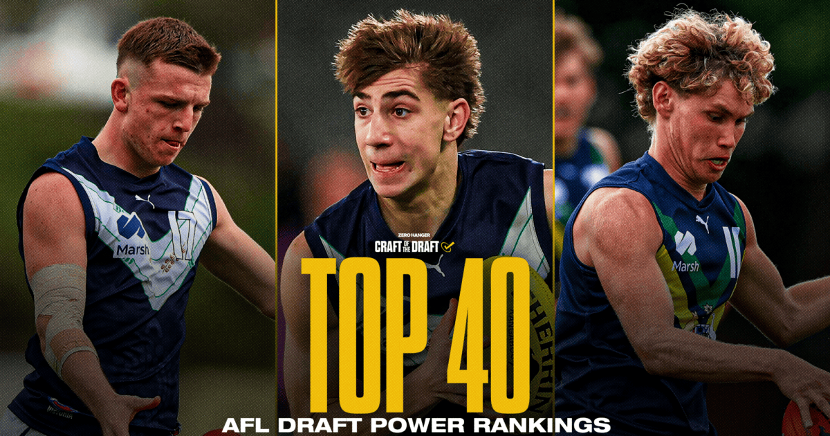 AFL Draft: August Power Rankings