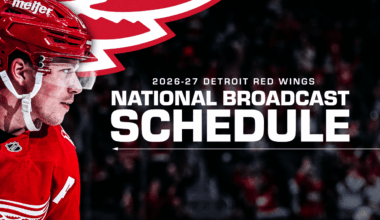 Red Wings release national broadcast schedule for 2026-27 season