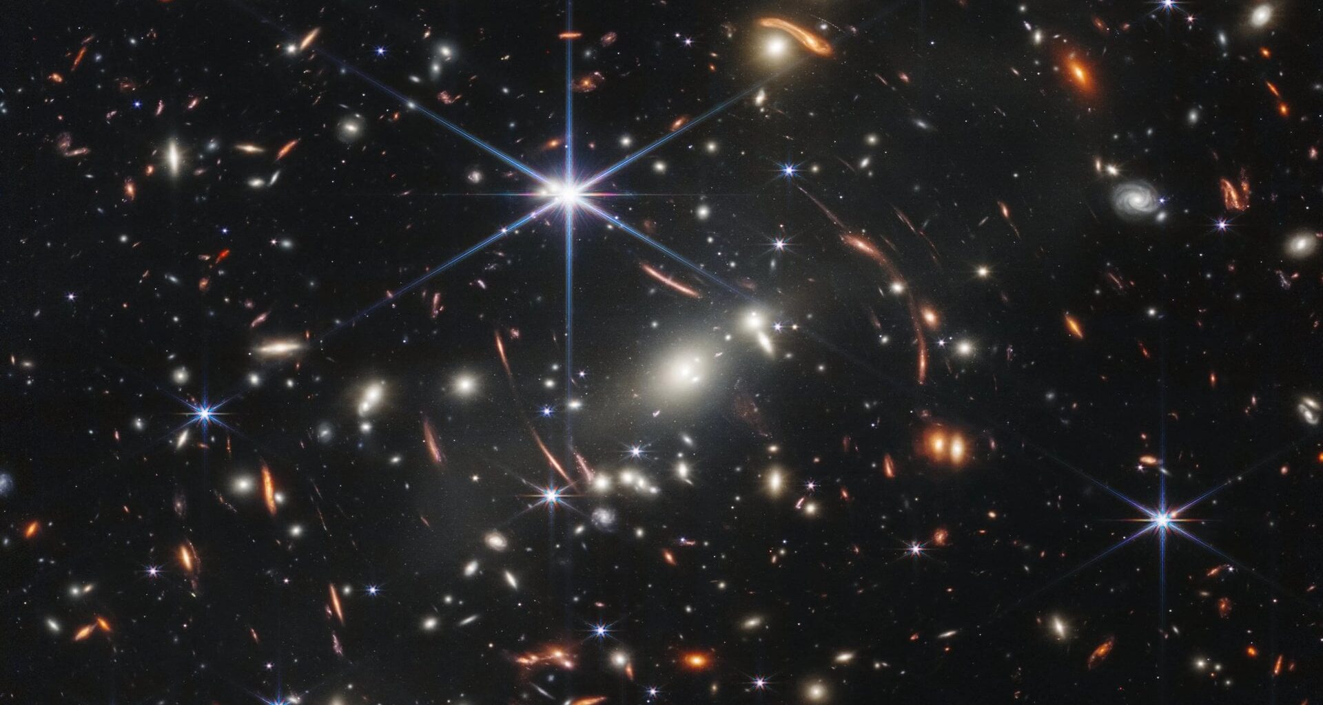 The MACS J0308.9+2645 cluster, as captured by Webb's Near-Infrared Camera (NIRCam). Credit: NASA/ESA/CSA/STScI