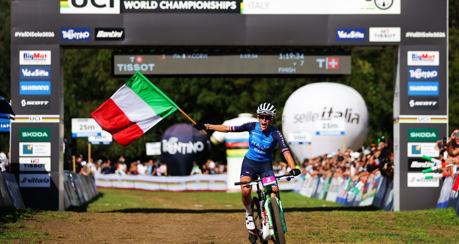 UCI Mountain Bike World Championships: Valentina Corvi wins women's U23 XCO title