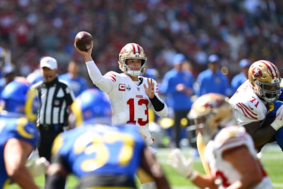 San Francisco 49ers quarterback Brock Purdy put the Rams to the sword on Friday.