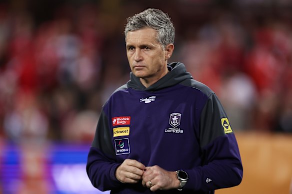 Dockers coach Justin Longmuir has some big calls to make.