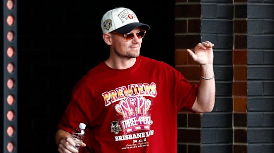 Outgoing Lions star Lachie Neale.