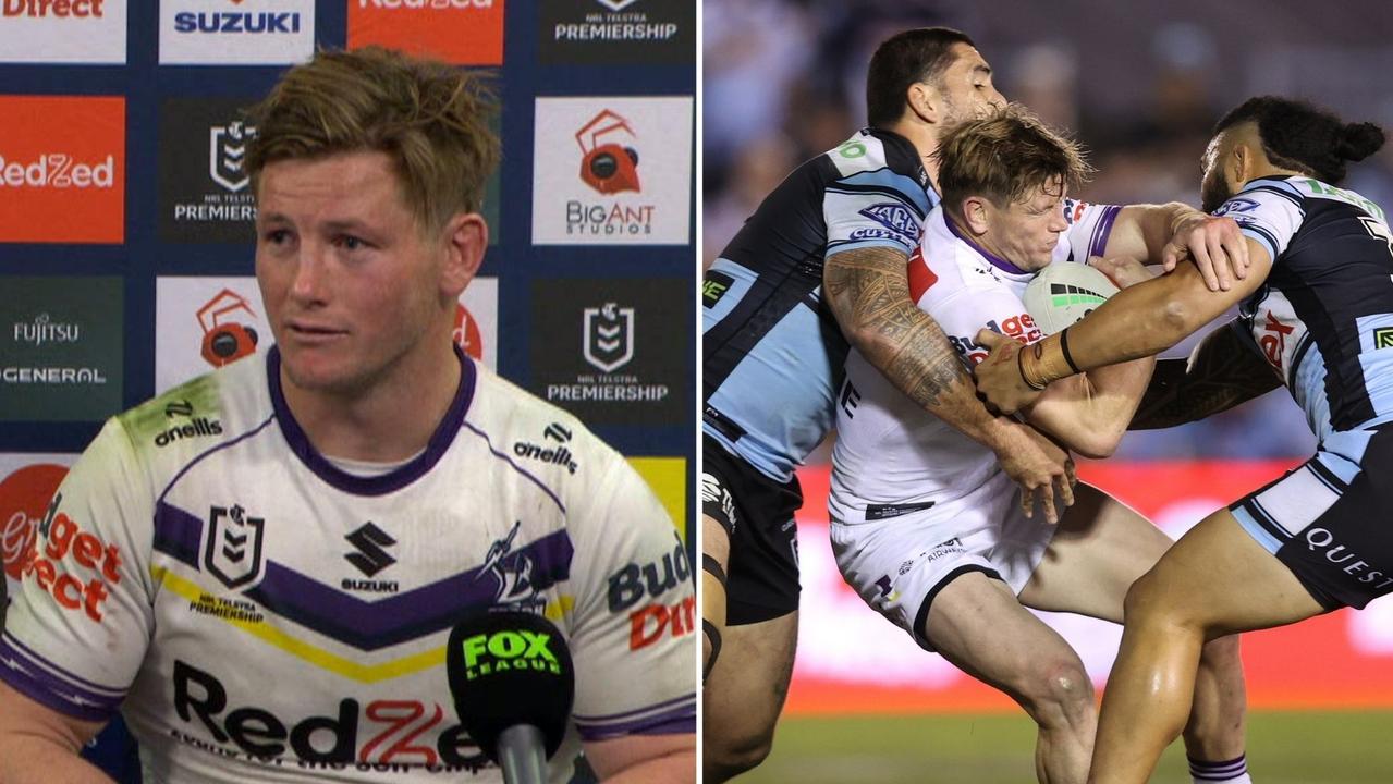 ‘Touch footy or rugby league?’: Storm skipper’s explosive NRL plea as Sharks coach fumes at farce