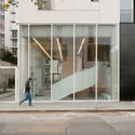 © Raphaël Renard Résidence Lourmel / MARS Architectes - Interior Photography, Glass, Concrete