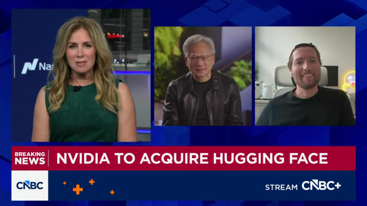 Nvidia CEO Jensen Huang on Hugging Face deal: Open models matter greatly to our company