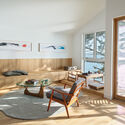 © Bruce Demonte Mr. Fool Moves a Mountain / Schwartz and Architecture - Interior Photography, Living Room, Wood, Sofa, Table, Chair, Lighting