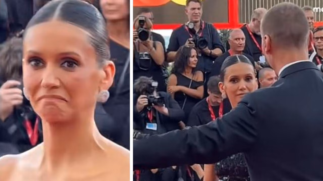 Awkward interaction between Nina Dobrev and red carpet officials at Venice Film Festival goes viral