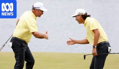 Adam Scott, Min Woo Lee lead Internationals to day one sweep at Presidents Cup