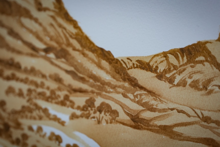 One of Carita Coultard's bush tucker paintings.