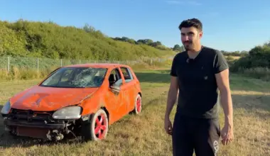 Man puts Volkswagen Golf through punishing 10-stage durability test to see if it's indestructible and takes it to WeBuyAnyCar at the end