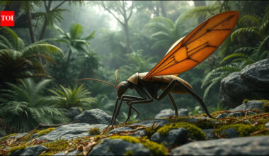 A 324-million-year-old fossil reveals an early insect with paddle-like limbs that lived between water and land before insects conquered Earth |