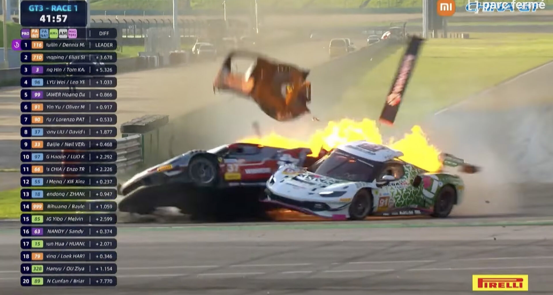 Ferrari driver pulled from inferno by life-saving ‘superhero’