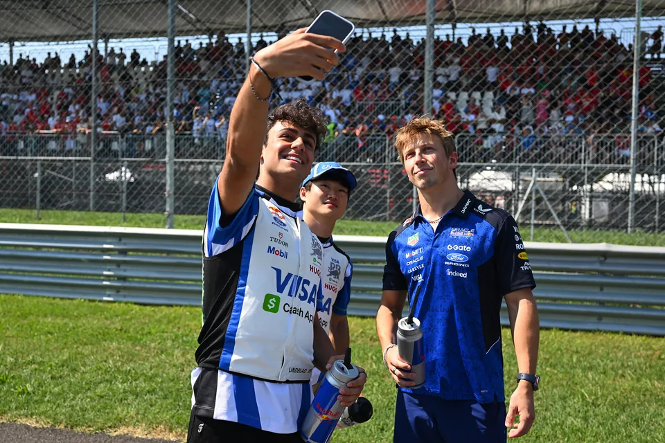 Arvid Lindblad, Yuki Tsunoda, Liam Lawson