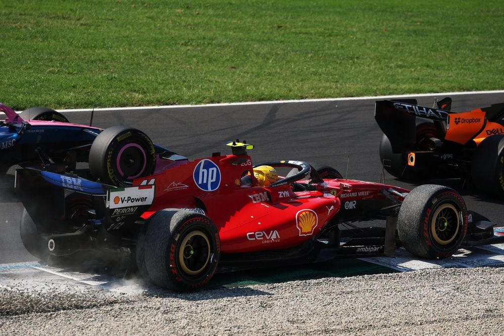 Trip into the gravel dropped Hamilton to 10th