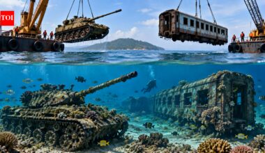 In 2010, Thailand sank 25 retired army tanks off Narathiwat to create artificial reefs; later research found 53 fish species thriving there | World News