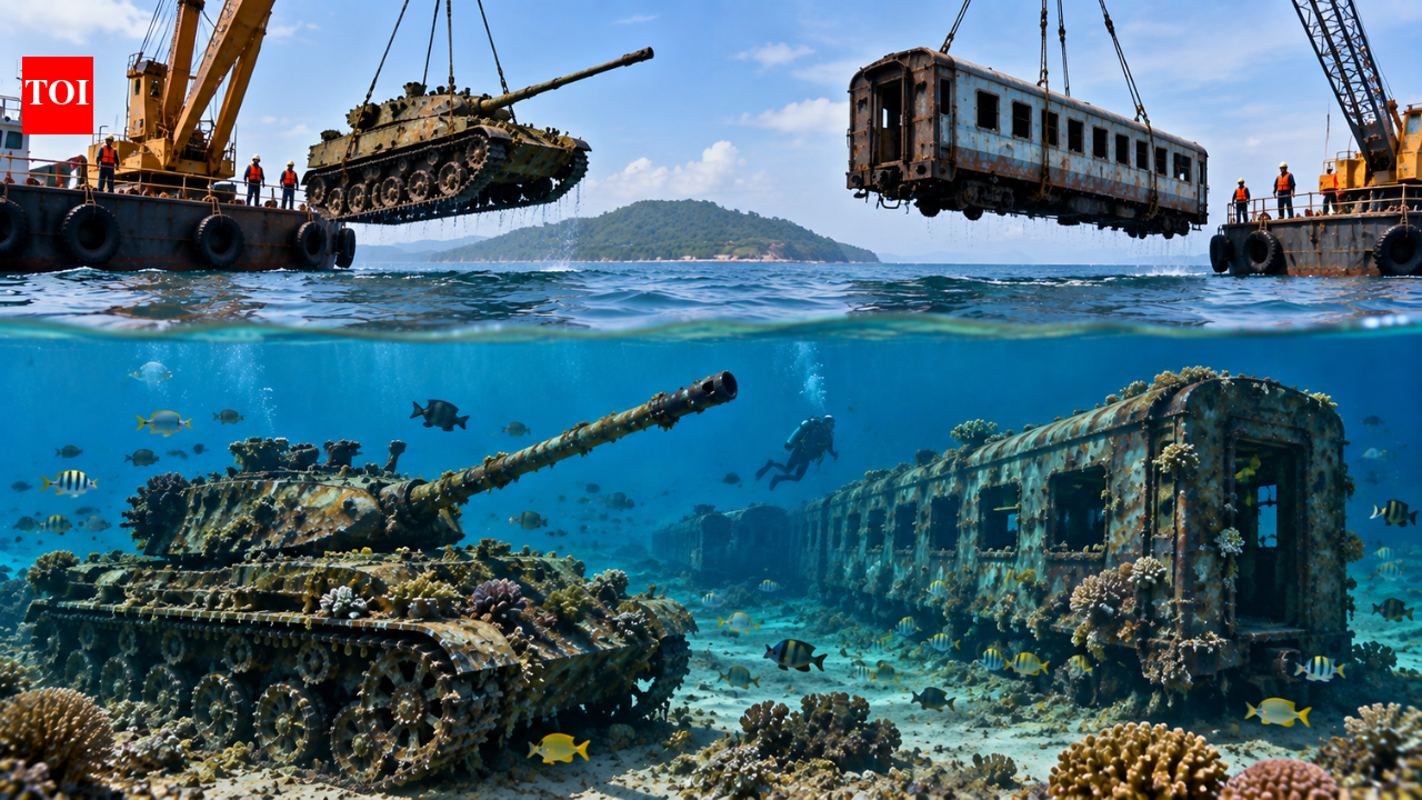 In 2010, Thailand sank 25 retired army tanks off Narathiwat to create artificial reefs; later research found 53 fish species thriving there | World News