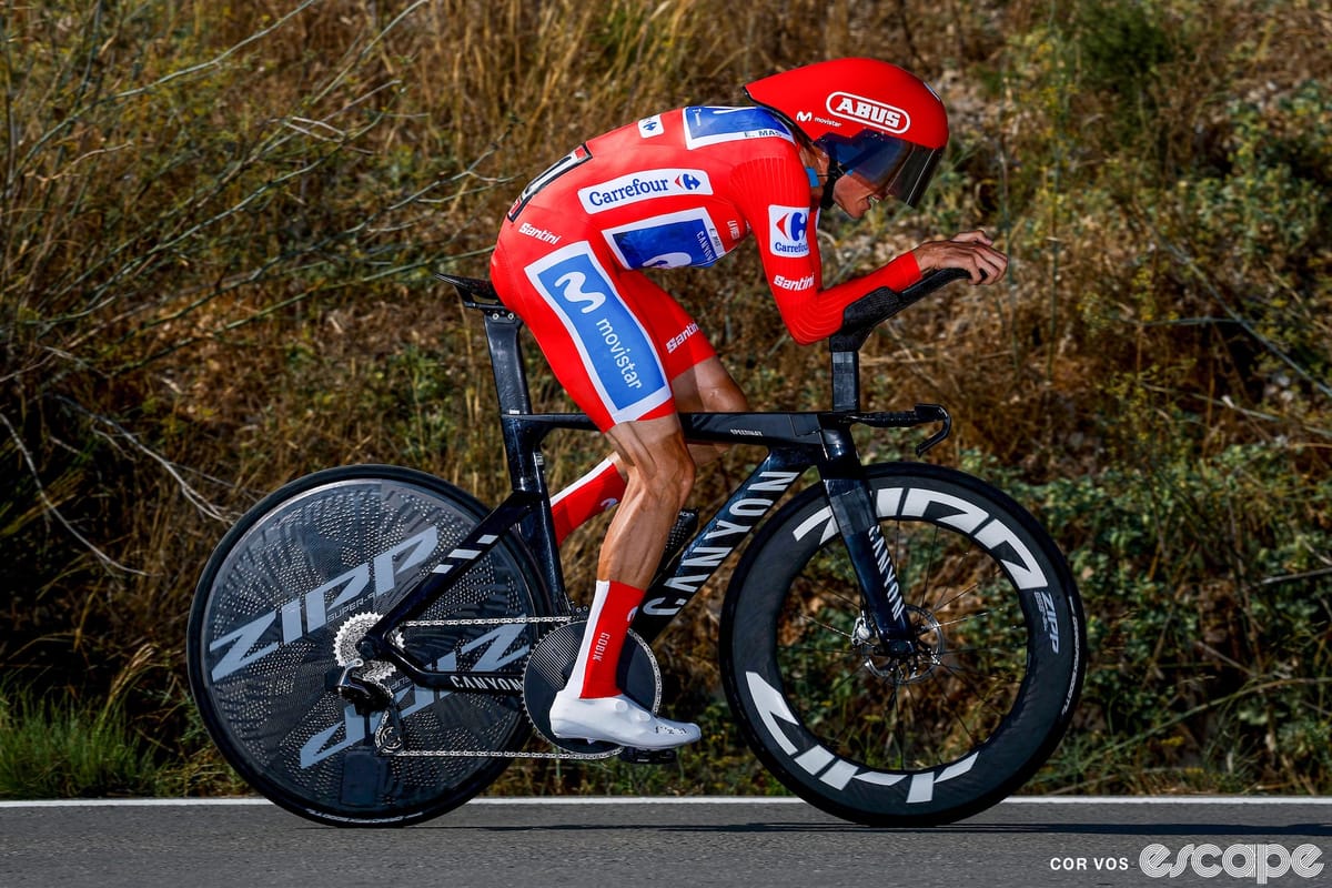 Who won the Vuelta a Espana time trial?