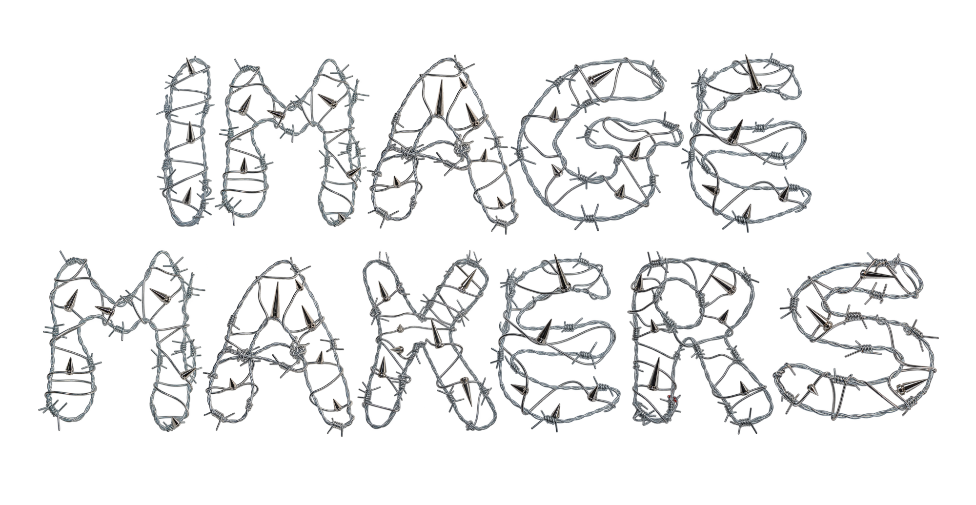 Image Makers barb wire lettering