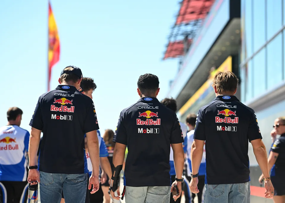 Max Verstappen, Isack Hadjar, Liam Lawson