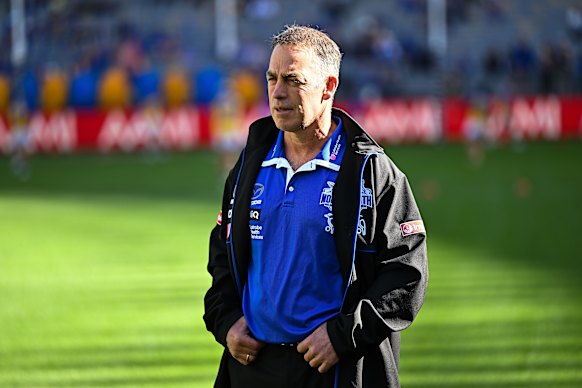 Axed Kangaroos coach Alastair Clarkson.