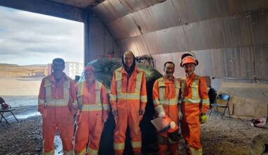 Art from a giant rock: Igloolik carvers create boulder sculpture for Mary River Mine