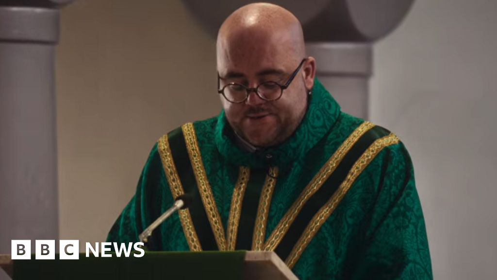 Manchester priest's sermon lands cameo role in Oasis documentary - BBC