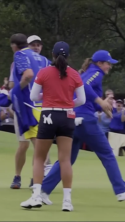 Lottie Woad seals the deal 💥 She wins her match and gets Europe to 14 points - YouTube