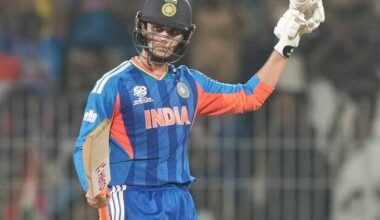 India's T20 star Abhishek Sharma has played a match-winning hand against Afghanistan in New Delhi. Photo: AP PHOTO