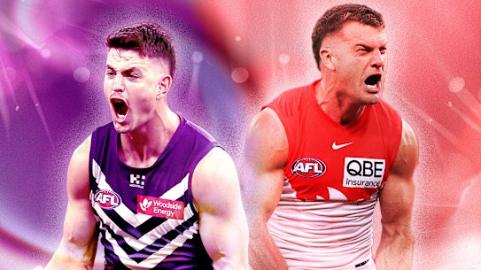 Friday’s AFL preliminary final pits Patrick Voss and the Fremantle Dockers against Tom Papley and the Sydney Swans.
