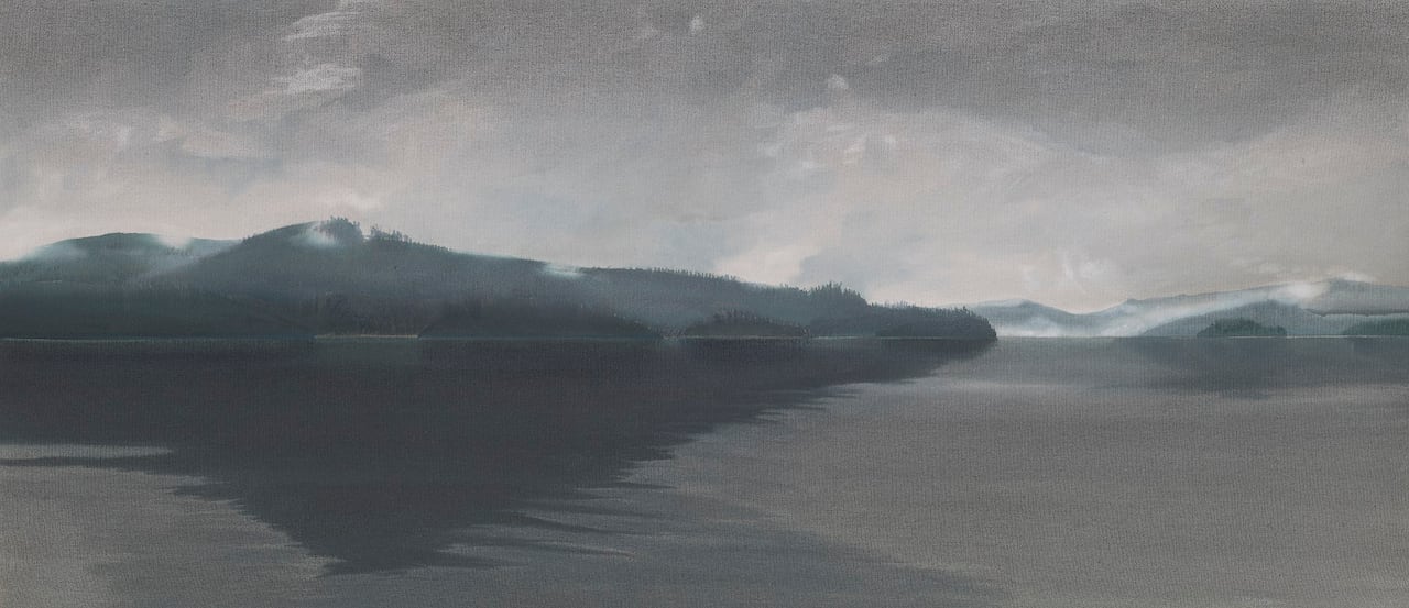 Painting by Takao Tanabe from his Queen Charlotte Summer series, painted in 1983