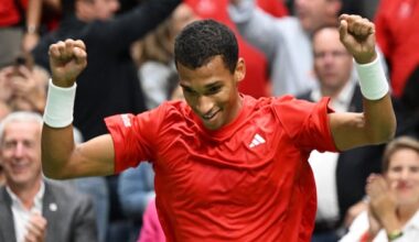 Auger-Aliassime, Draxl give Canada 2-0 lead over France in Davis Cup qualifier in Quebec City